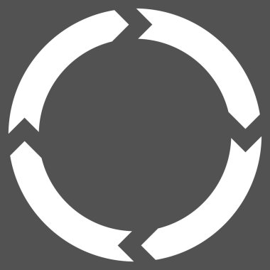 Döndürme düz vektör piktogram