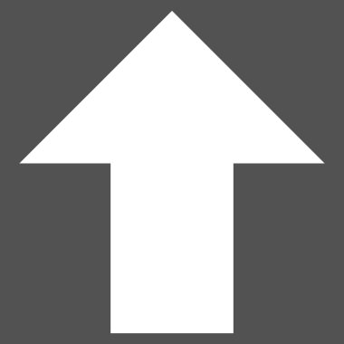Düz vektör piktogram yukarı ok