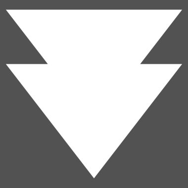 Düz Vektör PiktogramAşağı Taşı