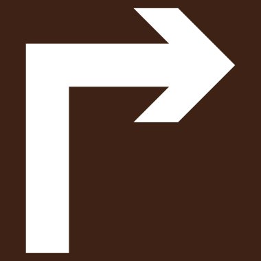 Doğru düz açmak vektör piktogram