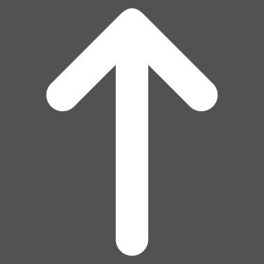 Düz vektör piktogram yukarı ok