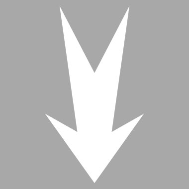 Düz vektör piktogram aşağı ok