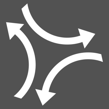 Exchange oklar düz vektör piktogram