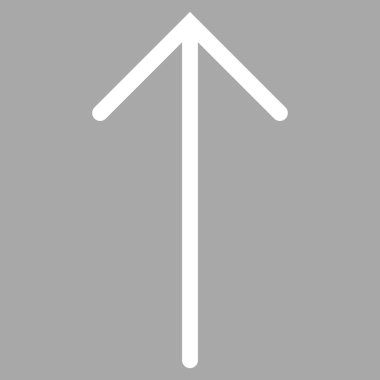 Düz vektör piktogram yukarı ok