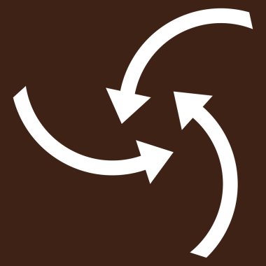 Oklar düz vektör piktogram girdap