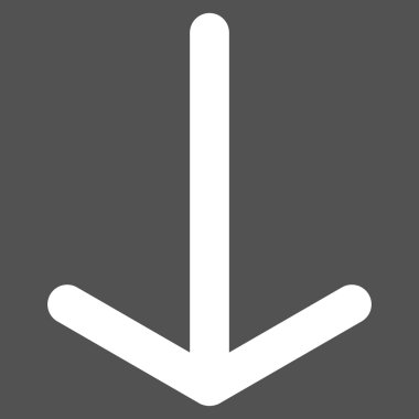 Düz vektör piktogram aşağı ok