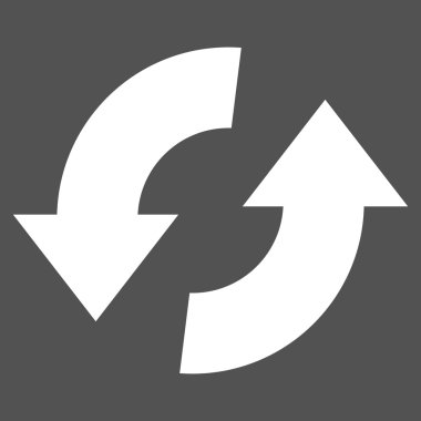 Exchange oklar düz vektör piktogram