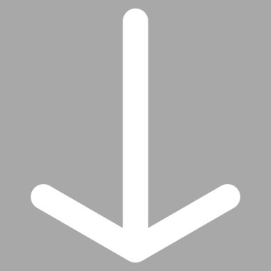 Düz vektör piktogram aşağı ok