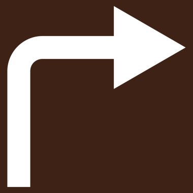 Doğru düz açmak vektör piktogram