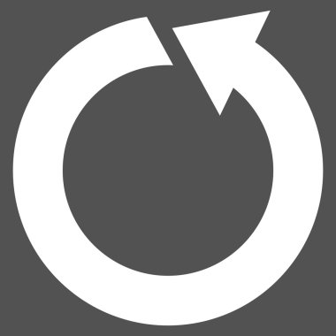 Saatin tersi yönde düz vektör Sembol döndürme