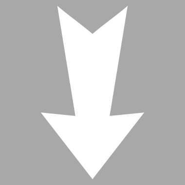 Düz vektör piktogram aşağı ok