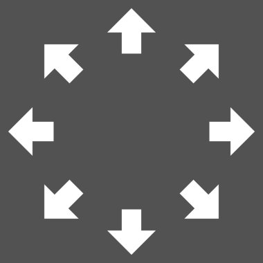 Radyal oklar düz vektör piktogram