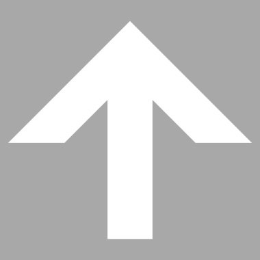 Düz vektör piktogram yukarı ok