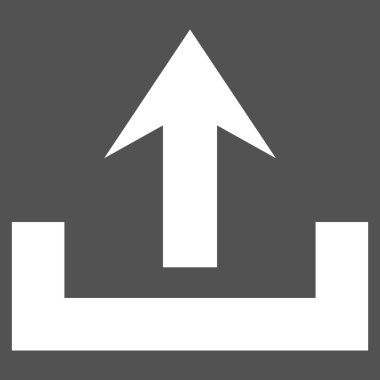 Düz vektör piktogram upload