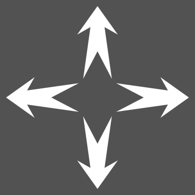 Oklar düz vektör piktogram genişletin