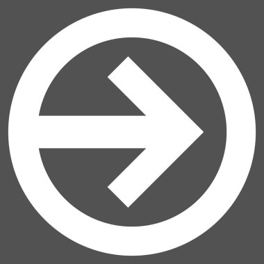 Yön düz vektör piktogram sağ