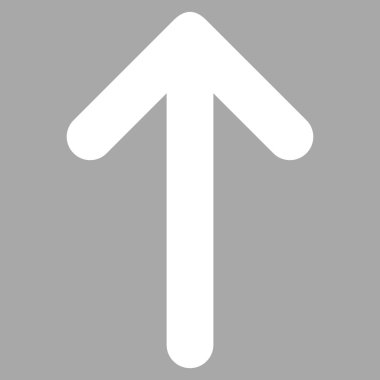 Düz vektör piktogram yukarı ok