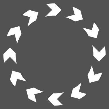 Dolaşım düz vektör piktogram