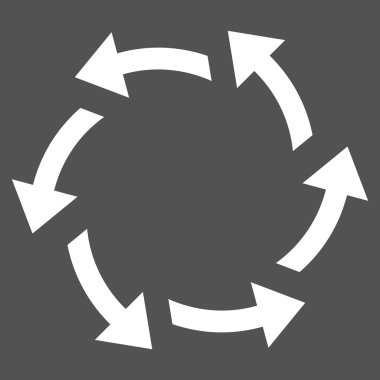 Santrifüj oklar düz vektör piktogram