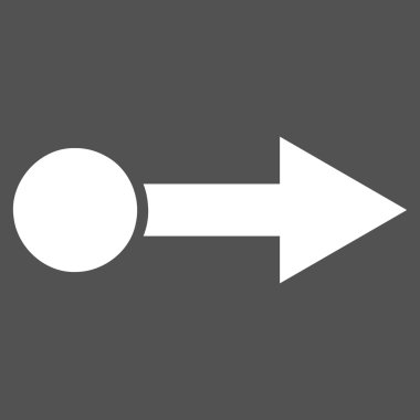 Doğru düz çekmek vektör piktogram