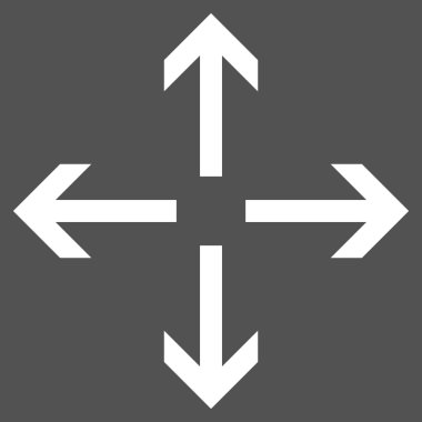 Oklar düz vektör piktogram genişletin