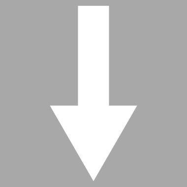 Düz vektör piktogram aşağı ok