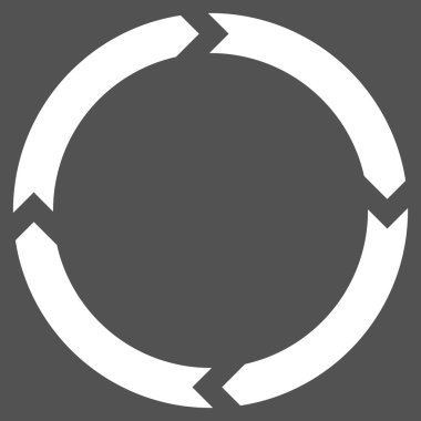 Döndürme düz vektör piktogram