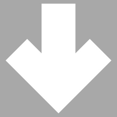 Düz vektör piktogram aşağı ok