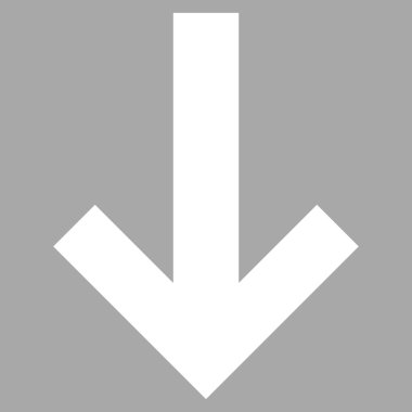 Düz vektör piktogram aşağı ok