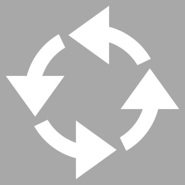 Düz vektör piktogram geri dönüşüm