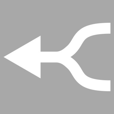 Ok Sol Düz Vektör Pictogram birleştirin