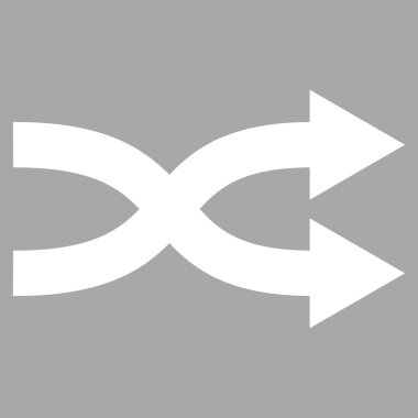 Shuffle Oklar Sağ Düz Vektör Pictogram