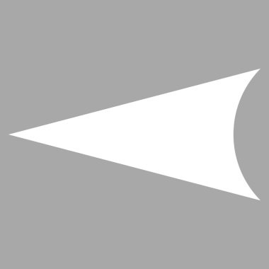 Ok ucu sol düz vektör piktogram