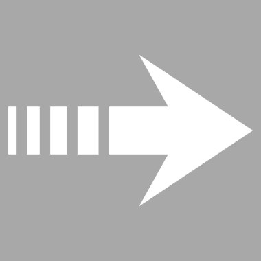 Doğru düz göndermek vektör piktogram