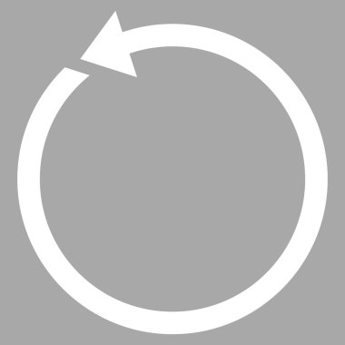 Saatin tersi yönde düz vektör Sembol döndürme