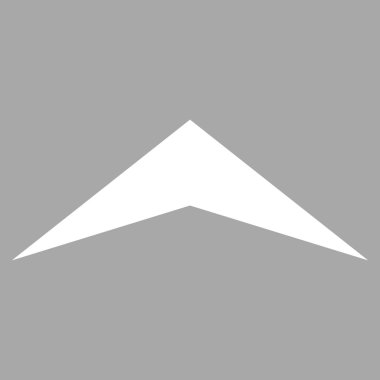 Düz vektör piktogram yukarı ok ucu