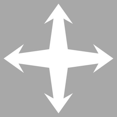 Düz vektör piktogram genişletin