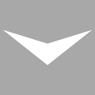 Düz vektör piktogram aşağı ok ucu