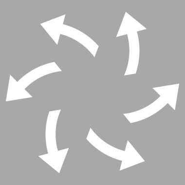 Santrifüj oklar düz vektör piktogram