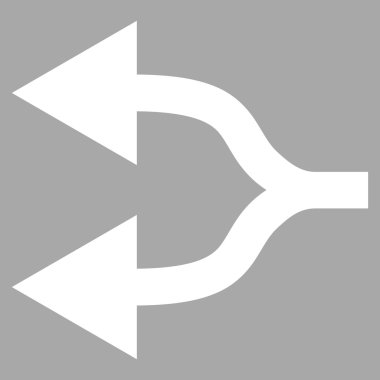 Split Oklar Sol Düz Vektör Piktogram