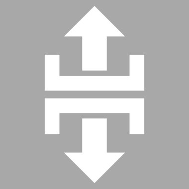 Düşey yönde düz vektör piktogram bölmek