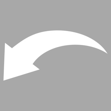 Düz Vektör Piktogramı Geri Al