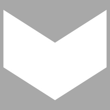 Düz vektör piktogram aşağı yön