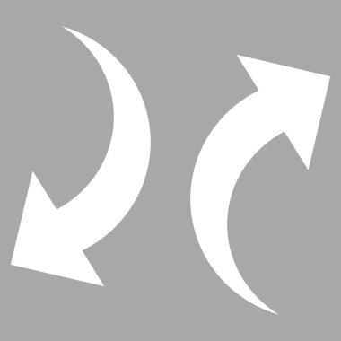 Exchange oklar düz vektör piktogram