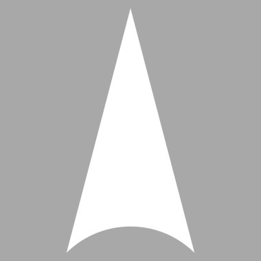 Düz vektör piktogram yukarı ok ucu