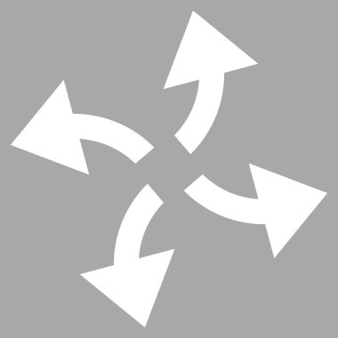 Santrifüj oklar düz vektör piktogram