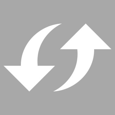 Exchange oklar düz vektör piktogram