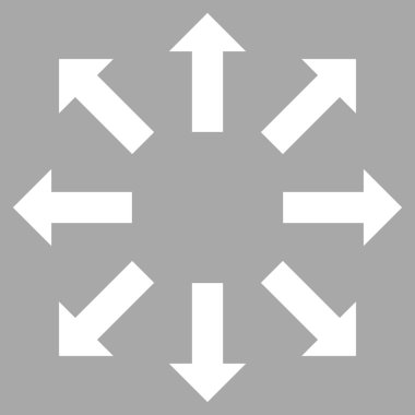 Oklar düz vektör piktogram patlayabilir