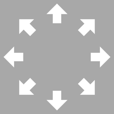 Radyal oklar düz vektör piktogram