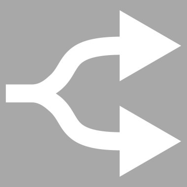 Split Oklar Sağ Düz Vektör Pictogram